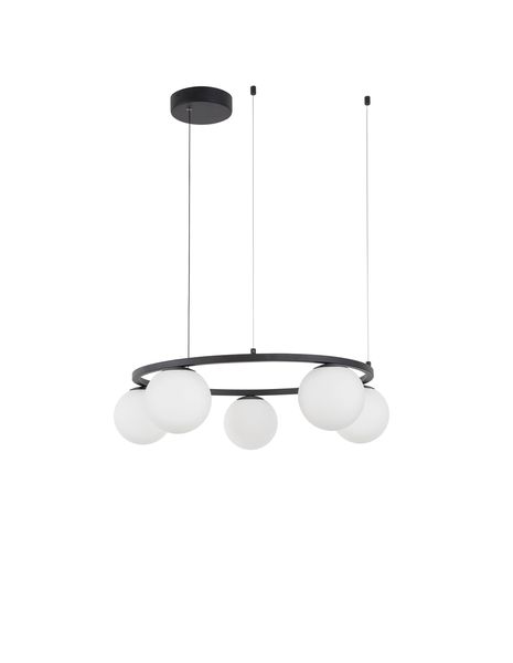 Nova Luce JOLINE LED Pendelleuchte Schwarz 35W Neutralweiss 155x50cm 9919603