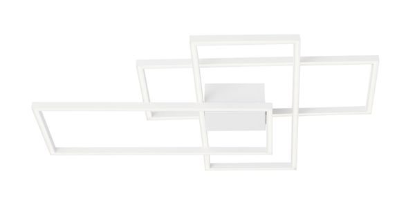 Nova Luce BILBAO LED Deckenleuchte Weiß 55W Warmweiss 90x67x9cm dimmbar 9977001