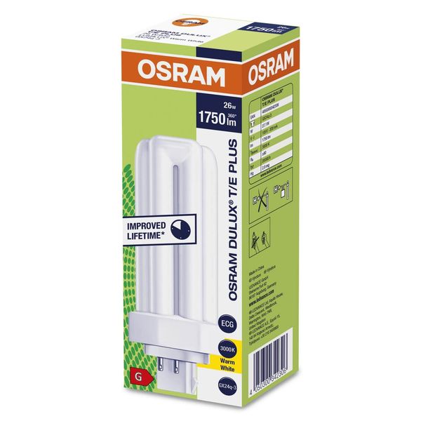 OSRAM DULUX PLUS 26W/830 GX24q-3 1750lm 3000K warmweiss dimmbar 4050300342306