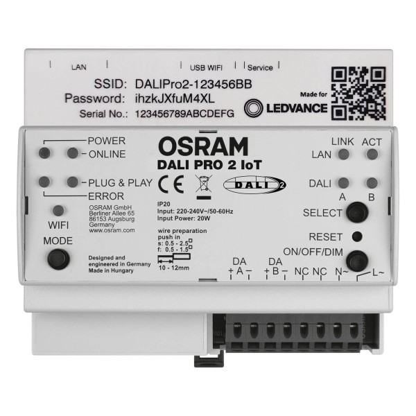 OSRAM DALI PRO 2 IOT LDVV Netzteil/Treiber Lichtsteuerung dimmbar Made in Europe 4052899627079