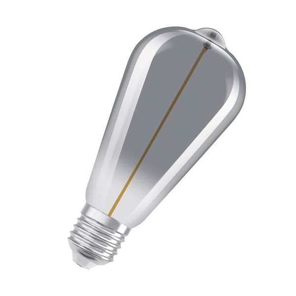 OSRAM Vintage 1906 LED CLASSIC A, Globe Filament Magnet-Stil 2.2W 818 Rauchglas E27 Lampe 60lm 1800K warmweiss wie 6W 4099854049897