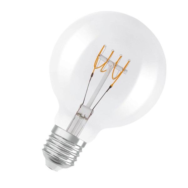 OSRAM Vintage 1906 LED CLASSIC SLIM Filament Globe 4.8W 827 klar E27 Lampe 470lm 2700K warmweiss wie 40W dimmbar 4099854075681