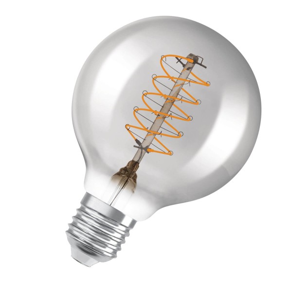 OSRAM Vintage 1906 LED CLASSIC SLIM Filament Globe 7.8W 818 Rauchglas E27 Lampe 360lm 1800K warmweiss wie 30W dimmbar 4099854090745