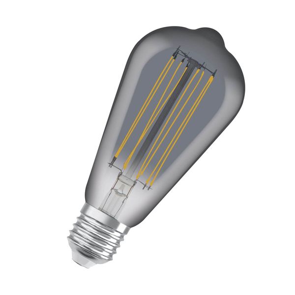 OSRAM Vintage 1906 LED CLASSIC SLIM Filament 11W 818 Rauchglas E27 Lampe 500lm 1800K warmweiss wie 42W dimmbar 4099854091001