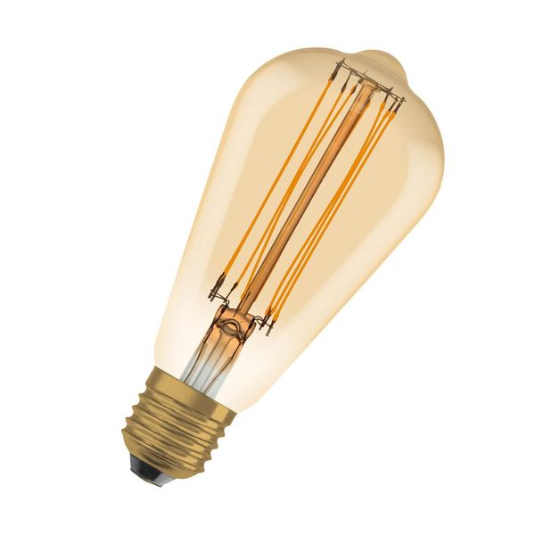 OSRAM Vintage 1906 LED CLASSIC SLIM Filament 8.8W 822 Gold E27 Lampe 806lm 2200K warmweiss wie 60W dimmbar 4099854091087