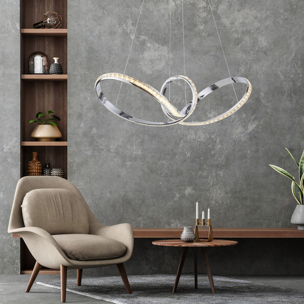 Paul Neuhaus TANJA LED Pendelleuchte Warmweiss 39W 60-120cm 8222-17