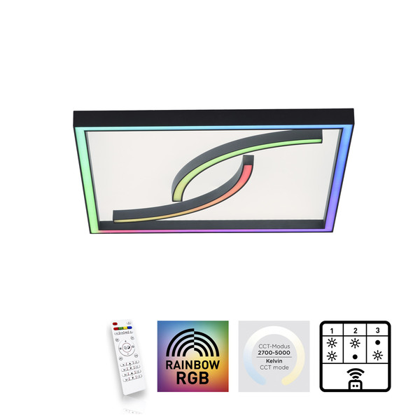 Paul Neuhaus SERPENT LED Deckenleuchte Steuerbare Lichtfarbe 15W 8275-18