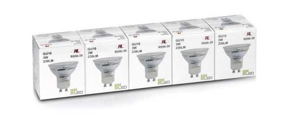 5er-Pack Reality LED Reflektor GU10 250lm 3000K R956-530