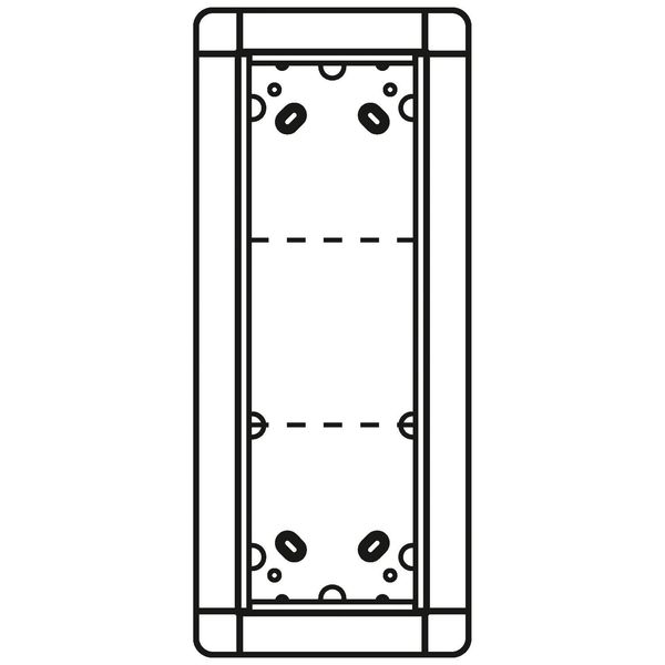 Ritto 1881320 Unterputzrahmen 3 Modulplätze, silber