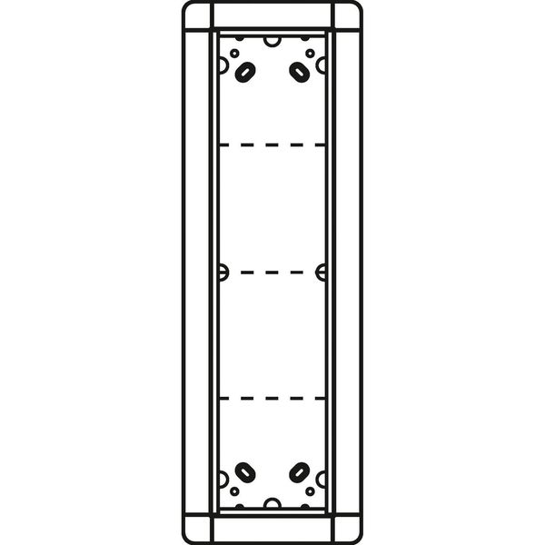 Ritto 1881470 Unterputzrahmen 4 Modulplätze, weiß