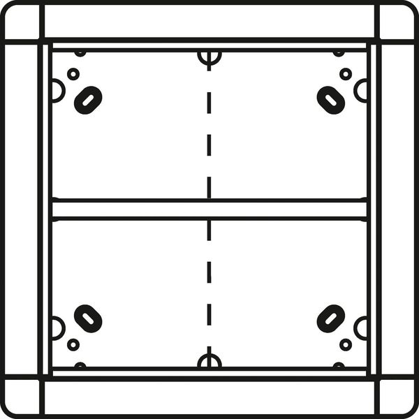 Ritto 1881570 Unterputzrahmen 4 Modulplätze quadratisch, weiß