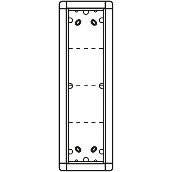 Ritto 1883420 Aufputzrahmen 4 Modulplätze, silber