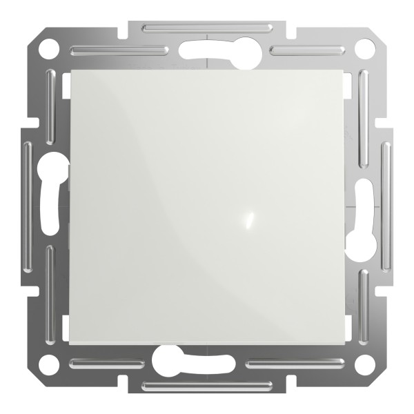 Schneider Electric ASFORA Ein/Ausschalter UP weiss EPH0170121D + Schneider Electric ASFORA 1-Fach Rahmen weiss EPH5800121D