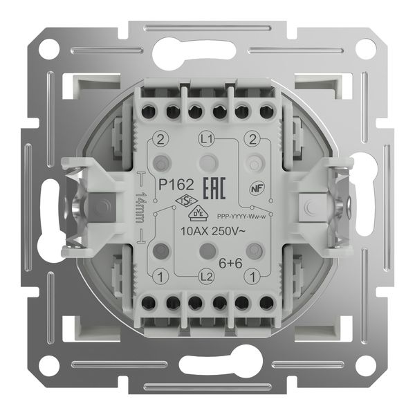 Schneider Electric ASFORA Doppelwechselschalter UP weiss EPH0670121D