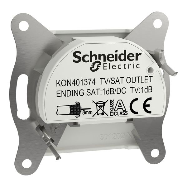 Schneider Electric ASFORA TV-SAT Enddose 1dB IEC+F UP weiss EPH3470121D