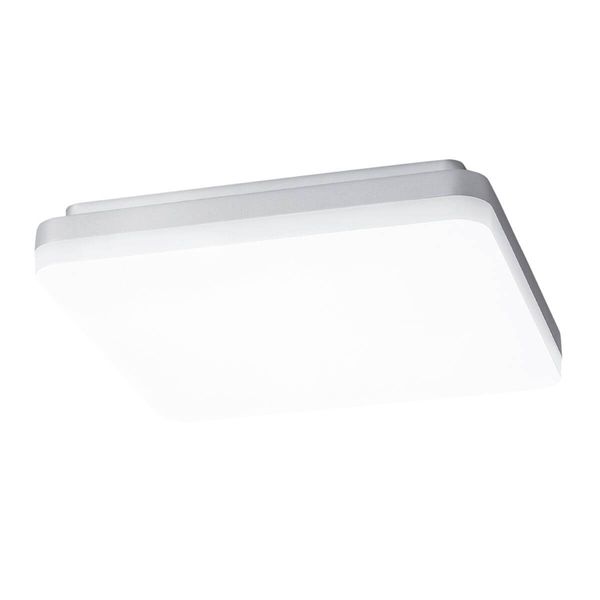 SIGOR LED Aufbauleuchte Square 400mm silber Deckenleuchte 38W 4000K IP20 110° 4200lm