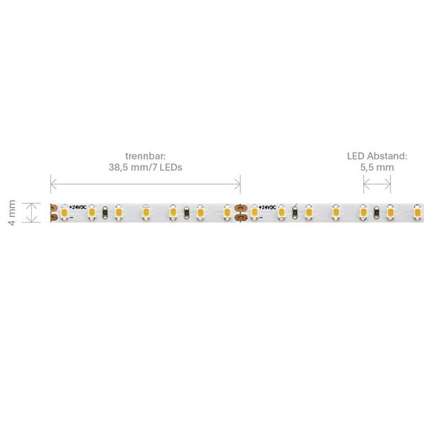 SIGOR 9W/m EXPERT SLIM LED-Streifen 2700K 5m 182LED/m IP20 24V 870lm Ra90