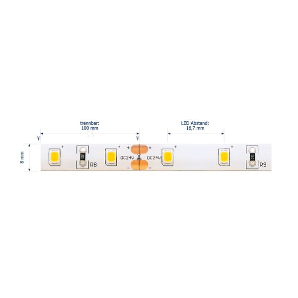 SIGOR 3W/M Essential LED-Streifen 4000K IP54 5M Warmweiss