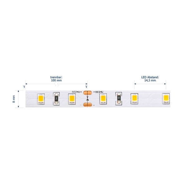 SIGOR 12W/M Essential LED-Streifen 4000K IP54 5M 6175Lm Warmweiss