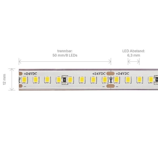 SIGOR 14,4W/m PRO LED-Streifen 3000K 5m 160 LED/m IP68 24V 1872lm RA90