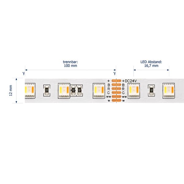 SIGOR 24W/m Farbige LED-Streifen RGB/2400-6000K 5m