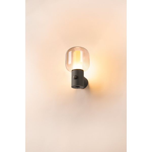 SLV 1004679 OVALISK WL Sensor, Outdoor LED Wandleuchte anthrazit CCT switch 3000/4000K IP65