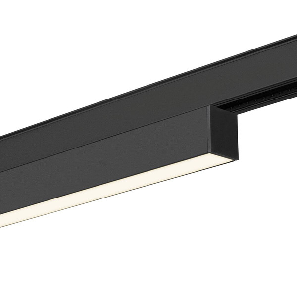 SLV IN-LINE 44, 48V Spot, opal, DALI, schwarz 14W, 1450lm, 4000K, CRI90, 95° 1006625