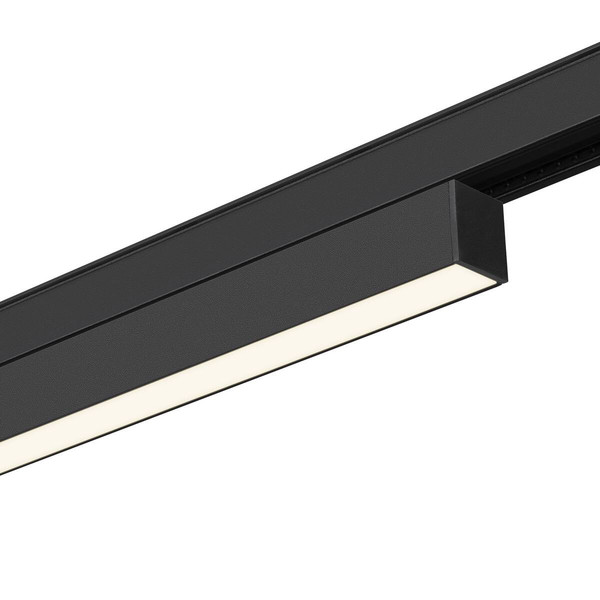 SLV IN-LINE 44, 48V Spot, opal, DALI, schwarz 14W, 1450lm, 4000K, CRI90, 95° 1006625