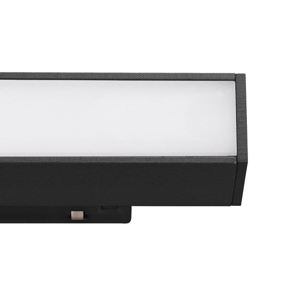SLV IN-LINE 44, 48V Spot, opal, DALI, schwarz 14W, 1450lm, 4000K, CRI90, 95° 1006625