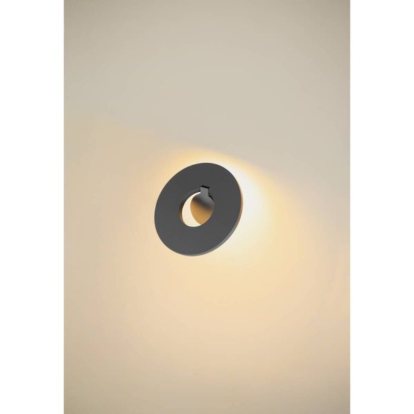 SLV 1007236 I-RING, LED Wandaufbauleuchte, 9,2W, 3000K, anthrazit