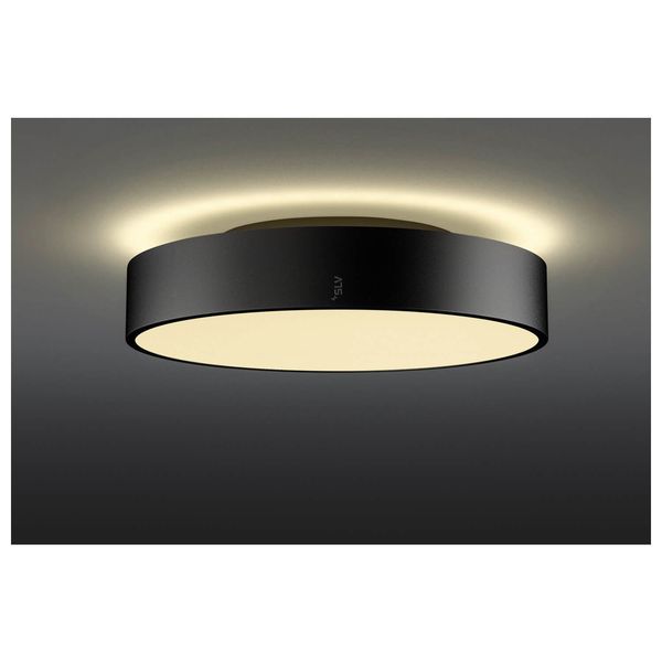 SLV 1007292 MEDO PRO 40, LED Wand-Deckenaufbauleuchte rund 3000/4000K, 19W, DALI, Touch, 80°, UGR<19, schwarz