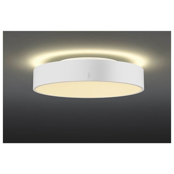 SLV 1007293 MEDO PRO 40, LED Wand-Deckenaufbauleuchte rund 3000/4000K, 19W, DALI, Touch, 80°, UGR<19, weiß