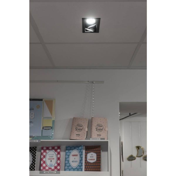 SLV 1007567 KADUX, LED Deckeneinbauleuchte, triple, 3000K, 38°, quadratisch, schwarz