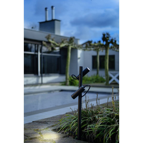SLV HELIA SLIM Pole, double, LED Outdoor Stehleuchte, schwarz IP65 3000K 1007869