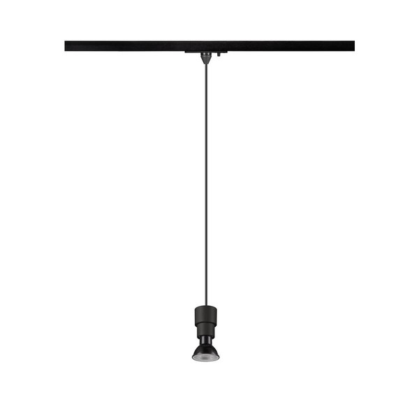 SLV PURI 2.0 Basic, 1 Pendelleuchte, GU10, Pendellänge 200cm, 1x max. 6W, schwarz 1008207