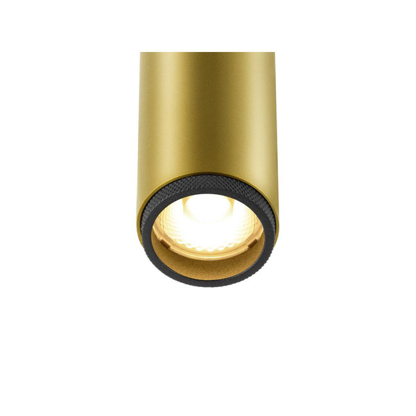 SLV GRIP! S, 1 Spot, zylindrisch, 2000-3000K, 11W, Dim-to-Warm, PHASE, 29°, gold / schwarz 1008404