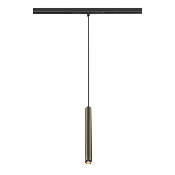 SLV GRIP! S, 48V Pendelleuchte, Pendellänge 200cm, 2000-3000 K, 29°, DALI, Dim-to-Warm, bronze / schwarz 1008467