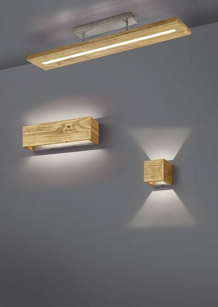 Trio Brad LED Wandleuchte  4W dimmbar Holzfarbig warmweiss