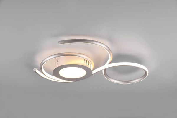 Trio Jive LED Deckenleuchte  36W dimmbar Nickel Matt CCT einstellbare Lichtfarbe