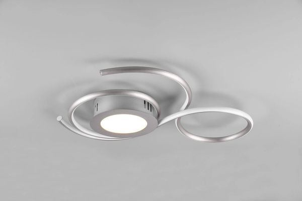 Trio Jive LED Deckenleuchte  36W dimmbar Nickel Matt CCT einstellbare Lichtfarbe