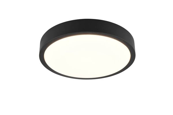 Trio Iseo LED Deckenleuchte  24W ⌀40cm dimmbar Schwarz warmweiss