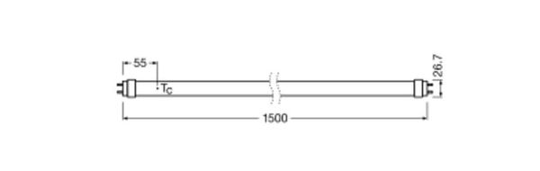 LEDVANCE ZEBRA SubstiTUBE T8 EM KVG ADVANCED ULTRA OUTPUT 15.6W 120cm G13 2500lm 4000K neutralweiss wie 36W 4058118245239