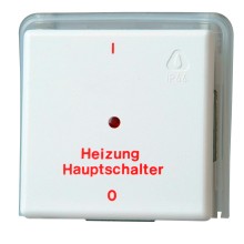 Kopp Arktis Unterputz-Feuchtraum Heizungshauptschalter 2-polig mit Glimmlampe IP44