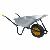 FORT Boxer-90 Profi Schubkarre Universalschubkarre, kartonverpackt, 90 Liter für Transport, Baustelle