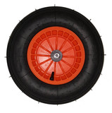 FORT ERSATZRAD, Rad Schubkarre Gartenkarre Baukarre Schiebkarre, Orange für Ersatz, Reparatur