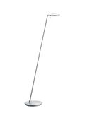 Hell Omega LED Stehleuchte 2-fach Warmweiss Dimmbar 140cm Nickel 60318/1-92