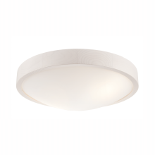 Bioledex Deckenleuchte Plafond-Lampe 37cm 2x E27 weiß Holz, Glas