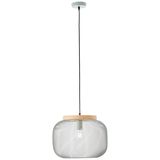 Brilliant Giada LED Pendelleuchte 39cm Hellgrün Holz 99111/63