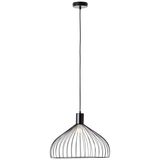 Brilliant Blacky Pendelleuchte 40cm E27 Schwarz Matt 99392/06