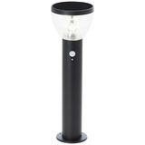 Brilliant Tulip LED Außensockelleuchte 3W Warmweiß IP44 Schwarz Solar, Bewegungsmelder G40411/06